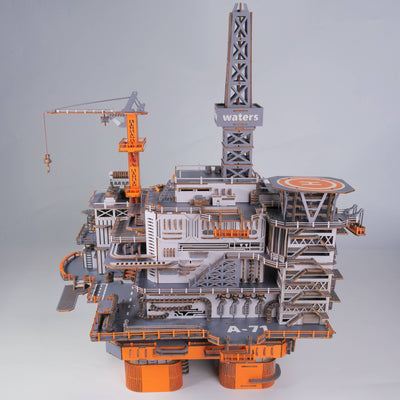 Surplusfun Oil Platform 3D Wooden Puzzle