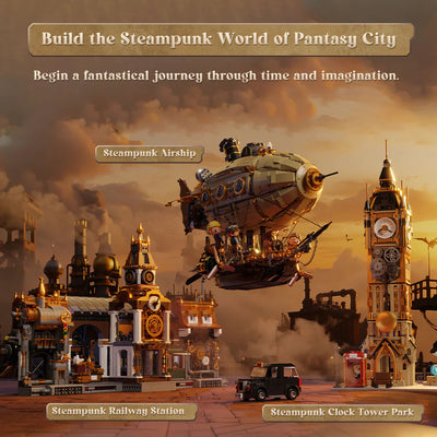 Steampunk Airship 3D Plastic Kit
