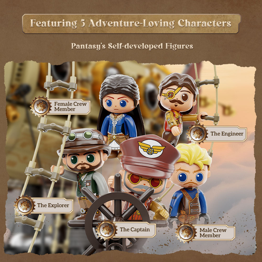 Steampunk Airship 3D Plastic Kit