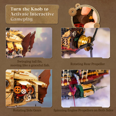 Steampunk Airship 3D Plastic Kit