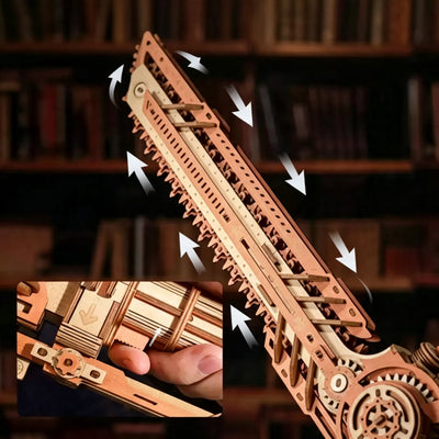 Steam Chainsaw Wooden Model Kit