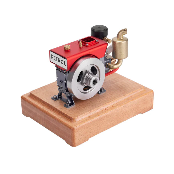 RETROL MUSA 1/8 2.2cc Mini Evaporative Water-cooled Single-cylinder Four-stroke Gasoline Engine Internal Combustion Engine Model - Speed Up to 12000rpm