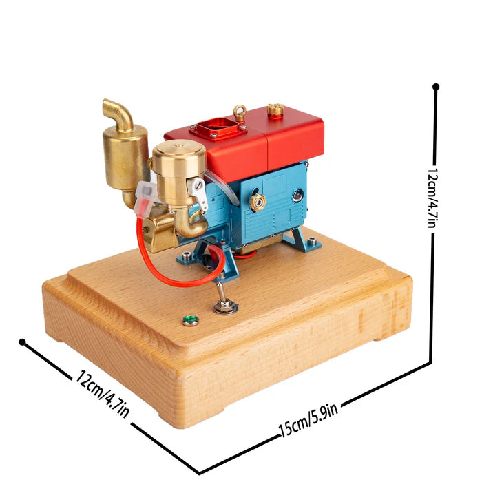 RETROL MUSA 1/8 2.2cc Mini Evaporative Water-cooled Single-cylinder Four-stroke Gasoline Engine Internal Combustion Engine Model - Speed Up to 12000rpm