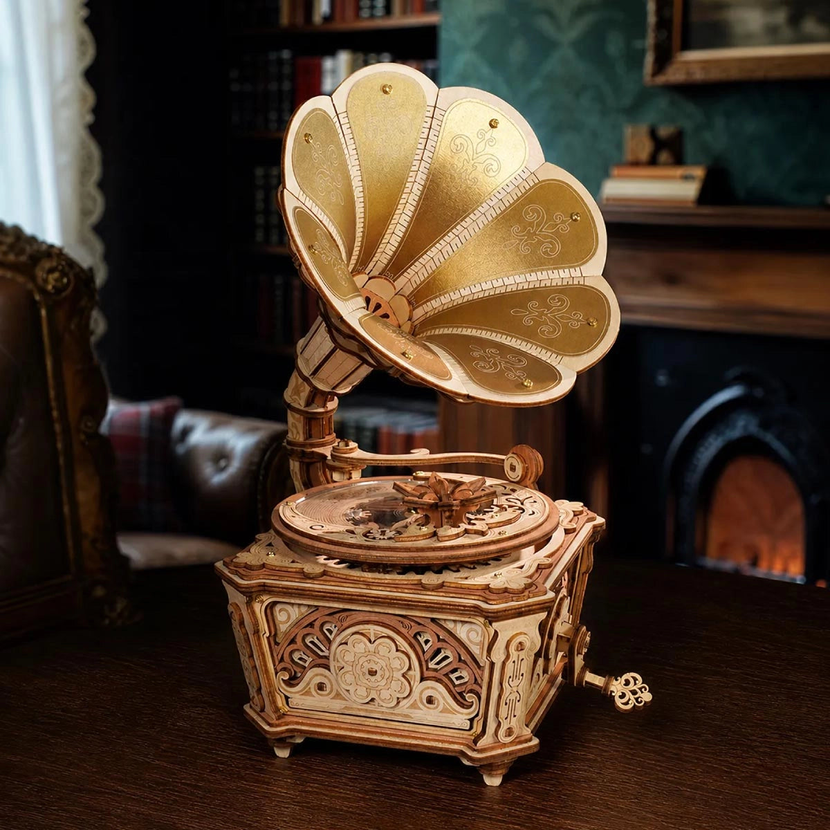 Diva Gramophone 3D Wooden Model