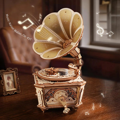 Diva Gramophone 3D Wooden Model