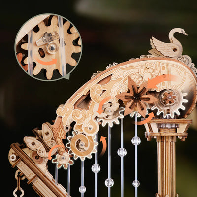 Magic Harp Music Box Wooden 3D Puzzle