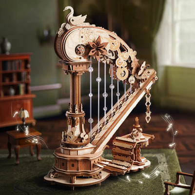 Magic Harp Music Box Wooden 3D Puzzle