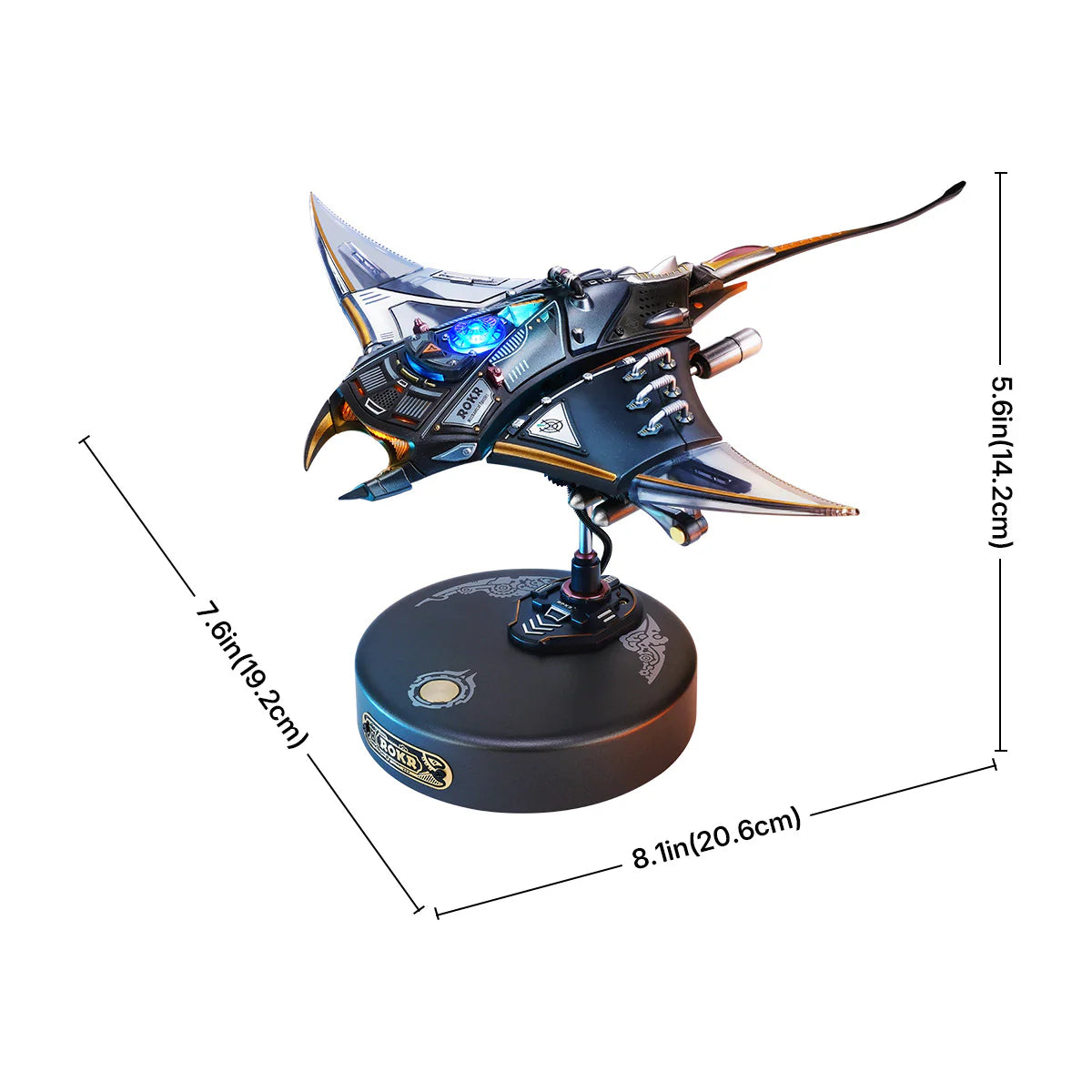 Manta Ray Mechanical 3D Puzzle Kit