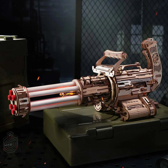 Rotating-Barrel Machine 3D Wooden Puzzle