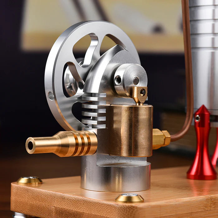 K-006 Retro All-metal Vertical Steam Engine Model