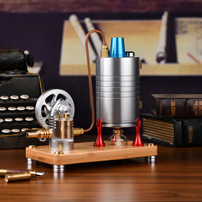 K-006 Retro All-metal Vertical Steam Engine Model