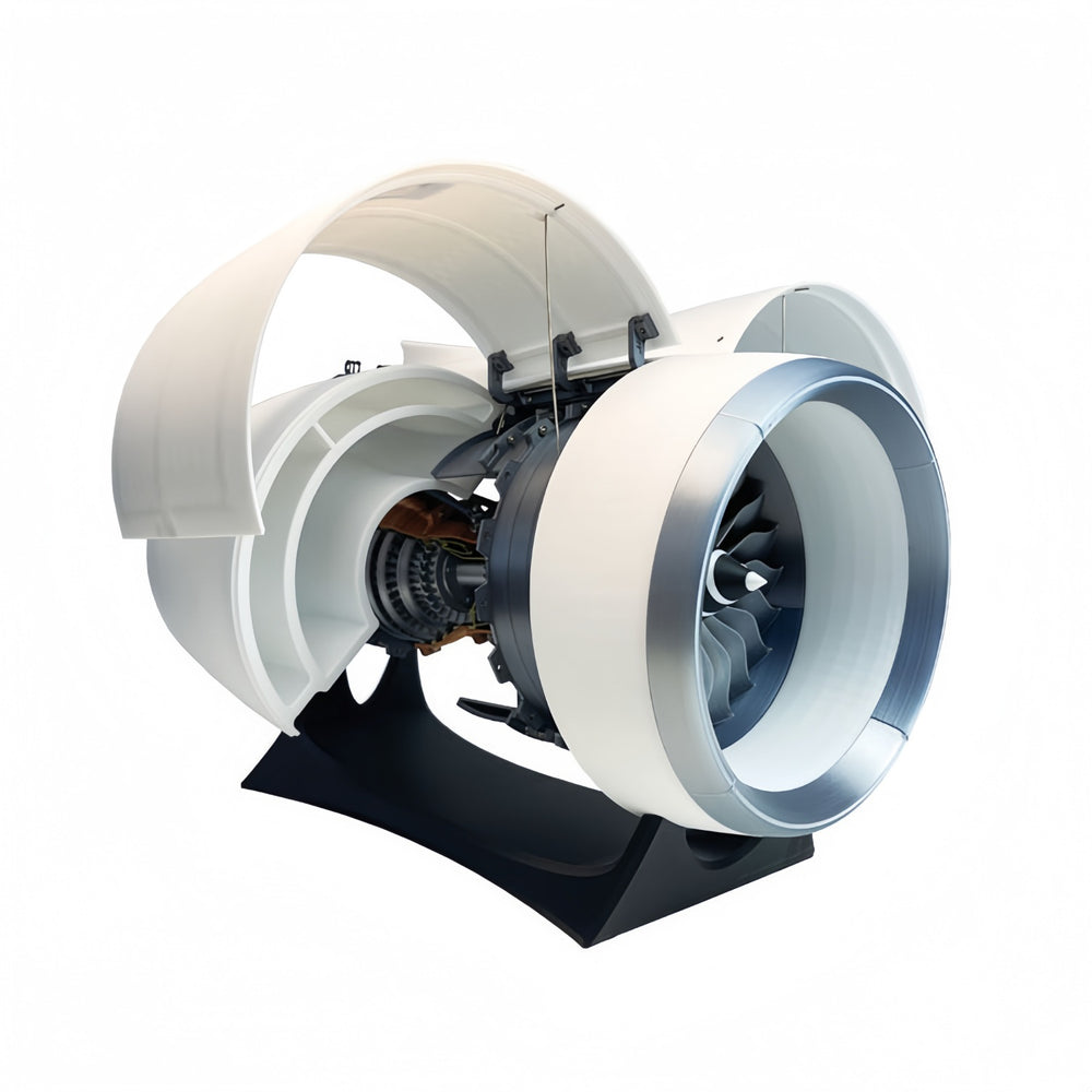 A380 3D Plastic Engine Model