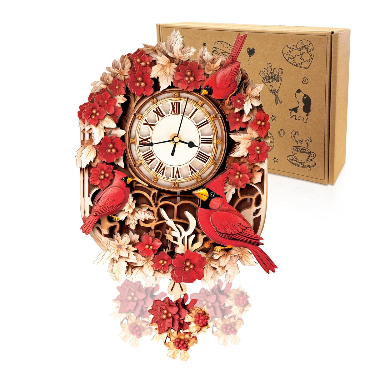 Dragon Clock 3D Wooden Puzzle