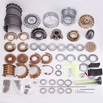 SKYMECH 1/20 Turbofan Engine Model Kit- WS-15 DIY Turbofan Frighter Engine 150+Pcs