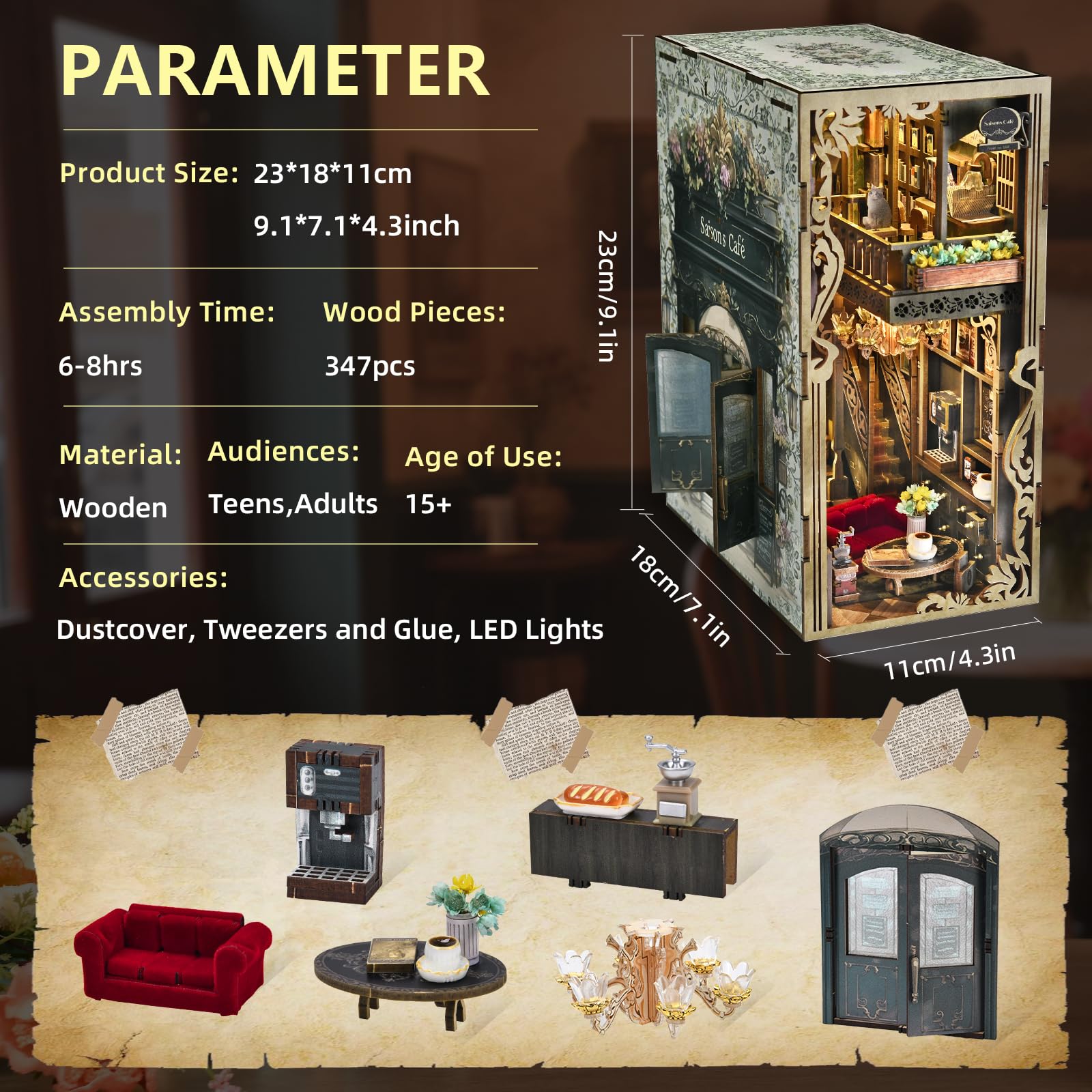 Saisons Café Book Nook Kit