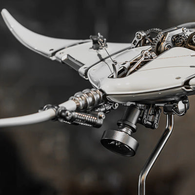Innovative Mechanical Steampunk Style Manta Ray 3D Metal Model