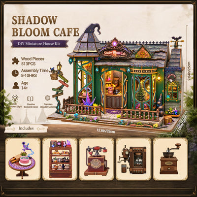Shadow Bloom Coffee 3D Wooden Puzzle