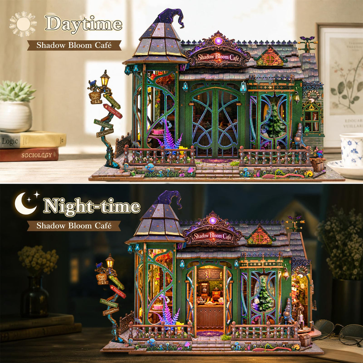 Shadow Bloom Coffee 3D Wooden Puzzle