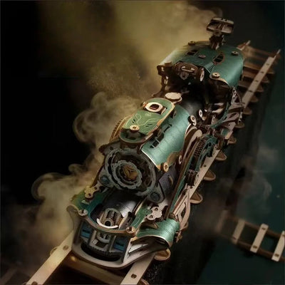 Steampunk Train 3D Wooden Puzzle