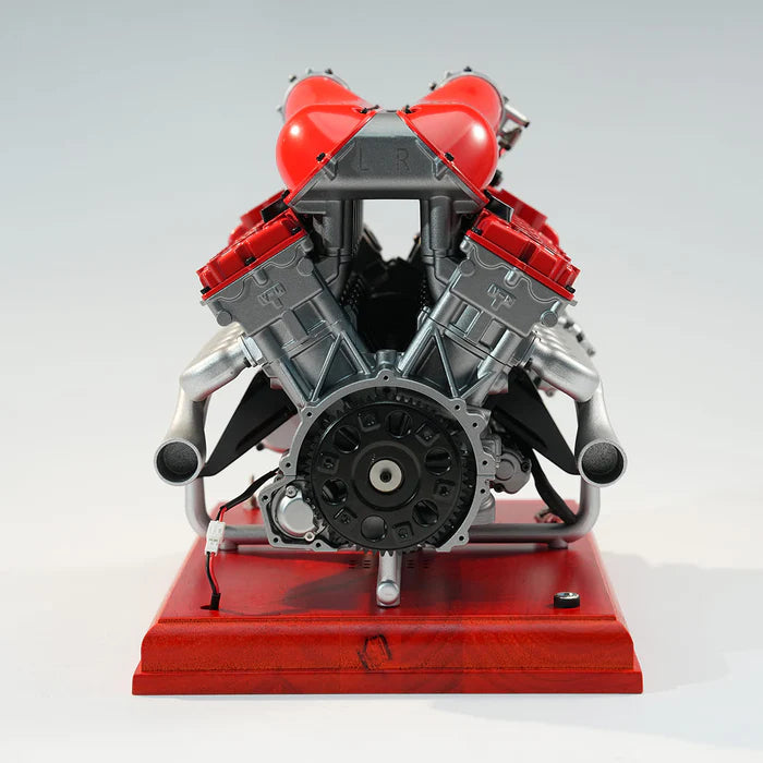 V12 Engine Model Kit that Works-TECHING 1/4 Supercar V12 Engine Model Kit with Synchronized Throttle Sound Effects 800+PCS