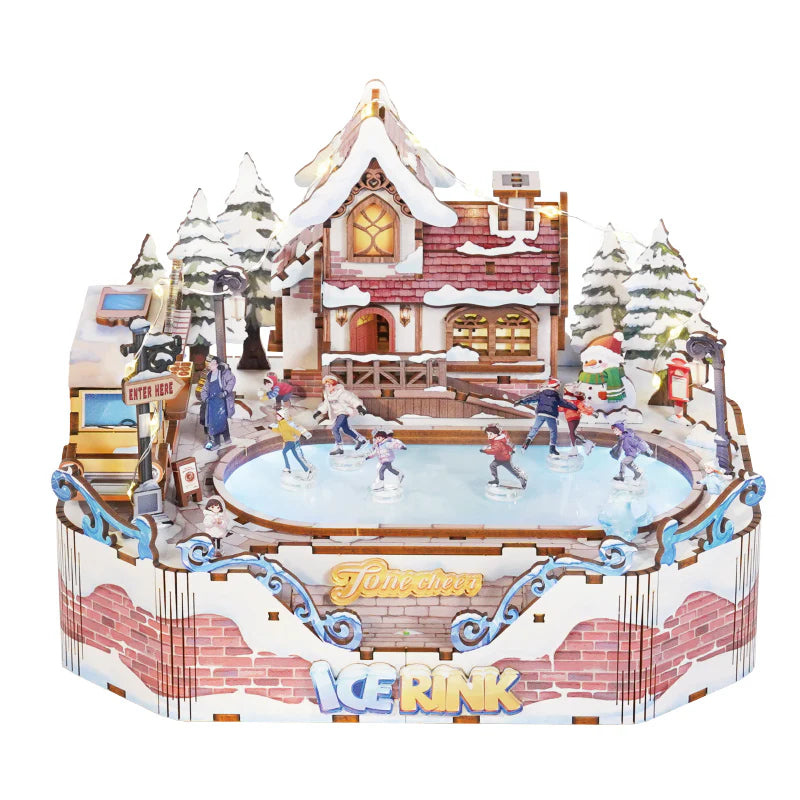 Ice Rink Spinning Skater 3D Wooden Puzzle
