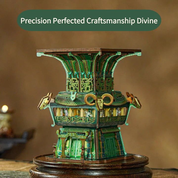 Four-goat Square Zun 3D Puzzle