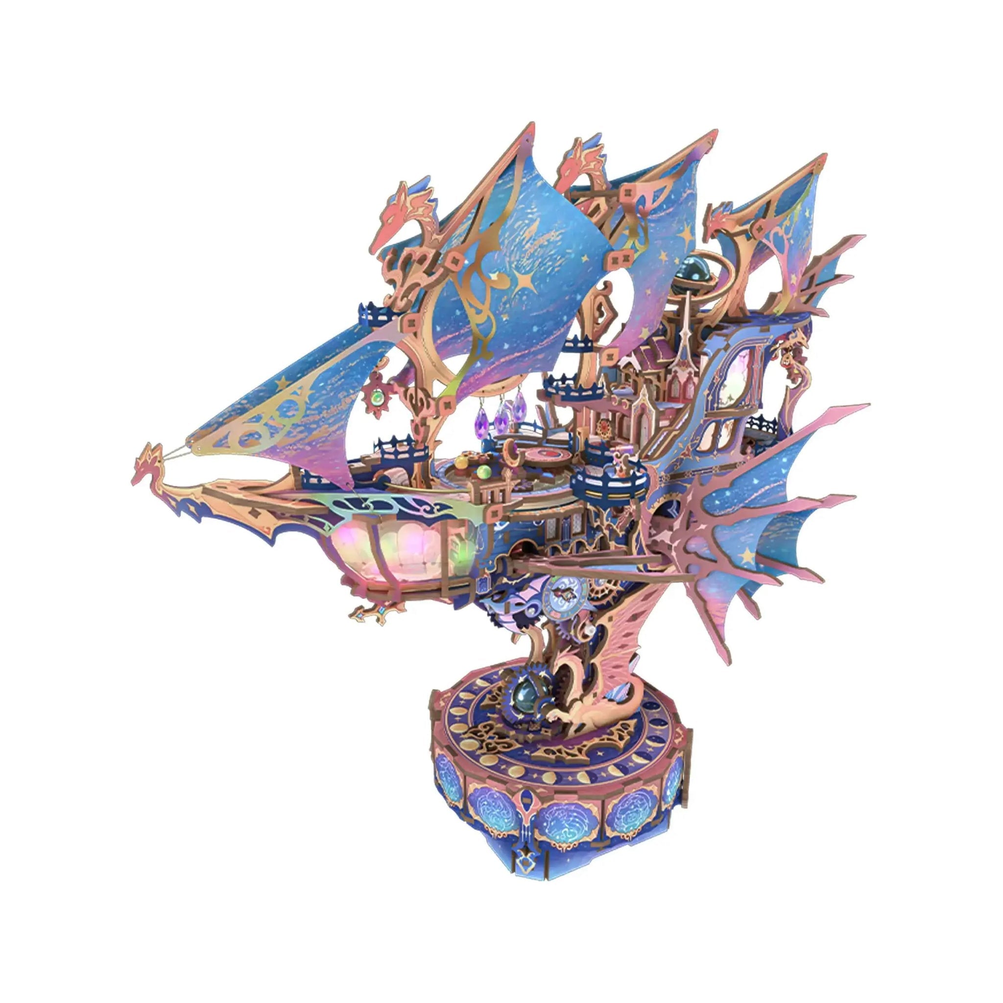 Star Trails Mirage Boat 3D Wooden Puzzle