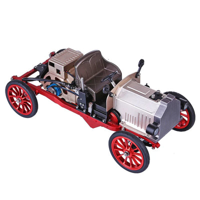 Classic Car Engine Assembly Kit Mini Electric Single-cylinder Engine Metal Mechanical Model High Level Educational Collection