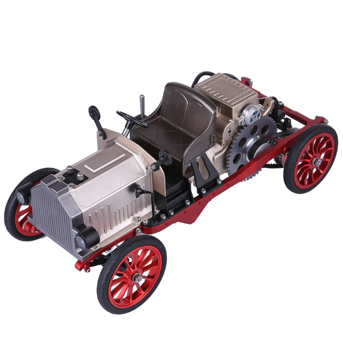 Classic Car Engine Assembly Kit Mini Electric Single-cylinder Engine Metal Mechanical Model High Level Educational Collection