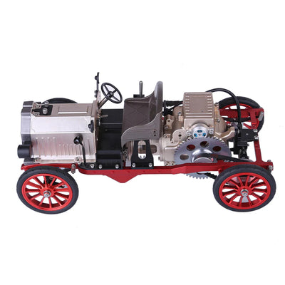 Classic Car Engine Assembly Kit Mini Electric Single-cylinder Engine Metal Mechanical Model High Level Educational Collection