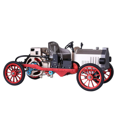 Classic Car Engine Assembly Kit Mini Electric Single-cylinder Engine Metal Mechanical Model High Level Educational Collection