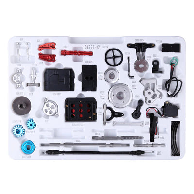 Classic Car Engine Assembly Kit Mini Electric Single-cylinder Engine Metal Mechanical Model High Level Educational Collection