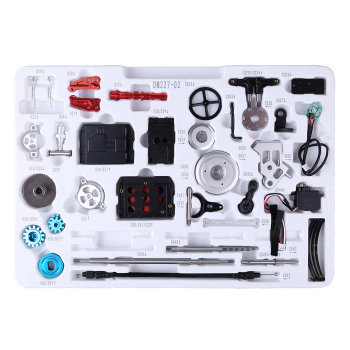 Classic Car Engine Assembly Kit Mini Electric Single-cylinder Engine Metal Mechanical Model High Level Educational Collection