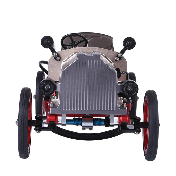 Classic Car Engine Assembly Kit Mini Electric Single-cylinder Engine Metal Mechanical Model High Level Educational Collection