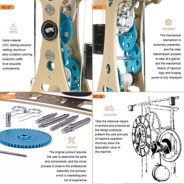 Galileo Pendulum Clock Engine Building Kit Toy
