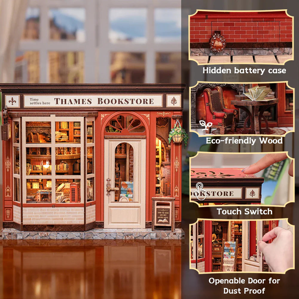 Thames Bookstore DIY Miniature House