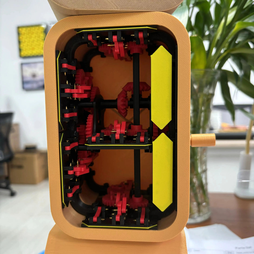 Seven-segment Digital Counter 3D Printed Model