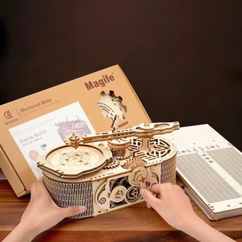 Drawing Device 3D Wooden Puzzle