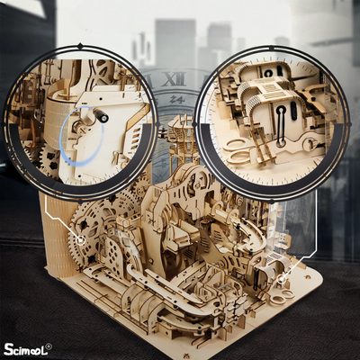 Mechanical Air Island Marble Run NEW  Version