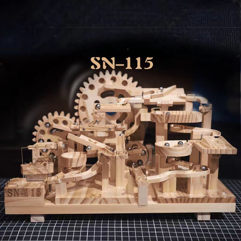 Mechanical ball track 3D Wooden Puzzle