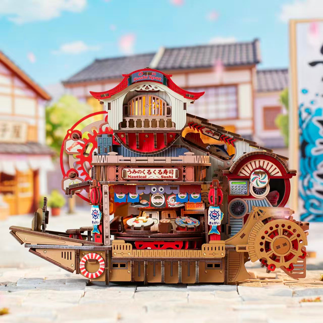 Nautical Sushi 3D Wooden Puzzle