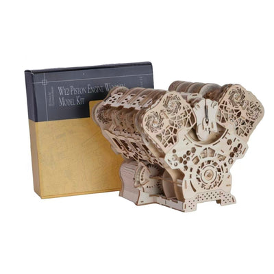 W12 Engine 3D Wooden Puzzle