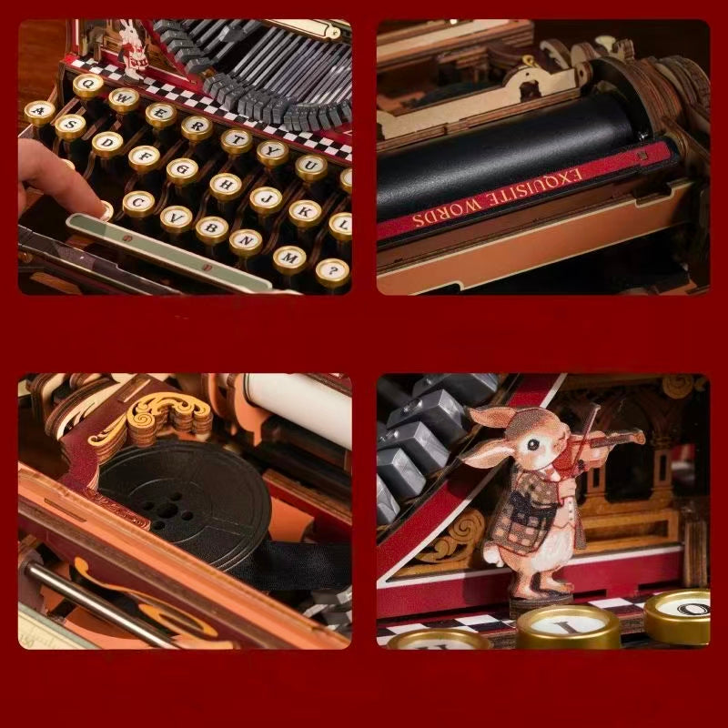 Fairy Tale Typewriter 3D Wooden Puzzle