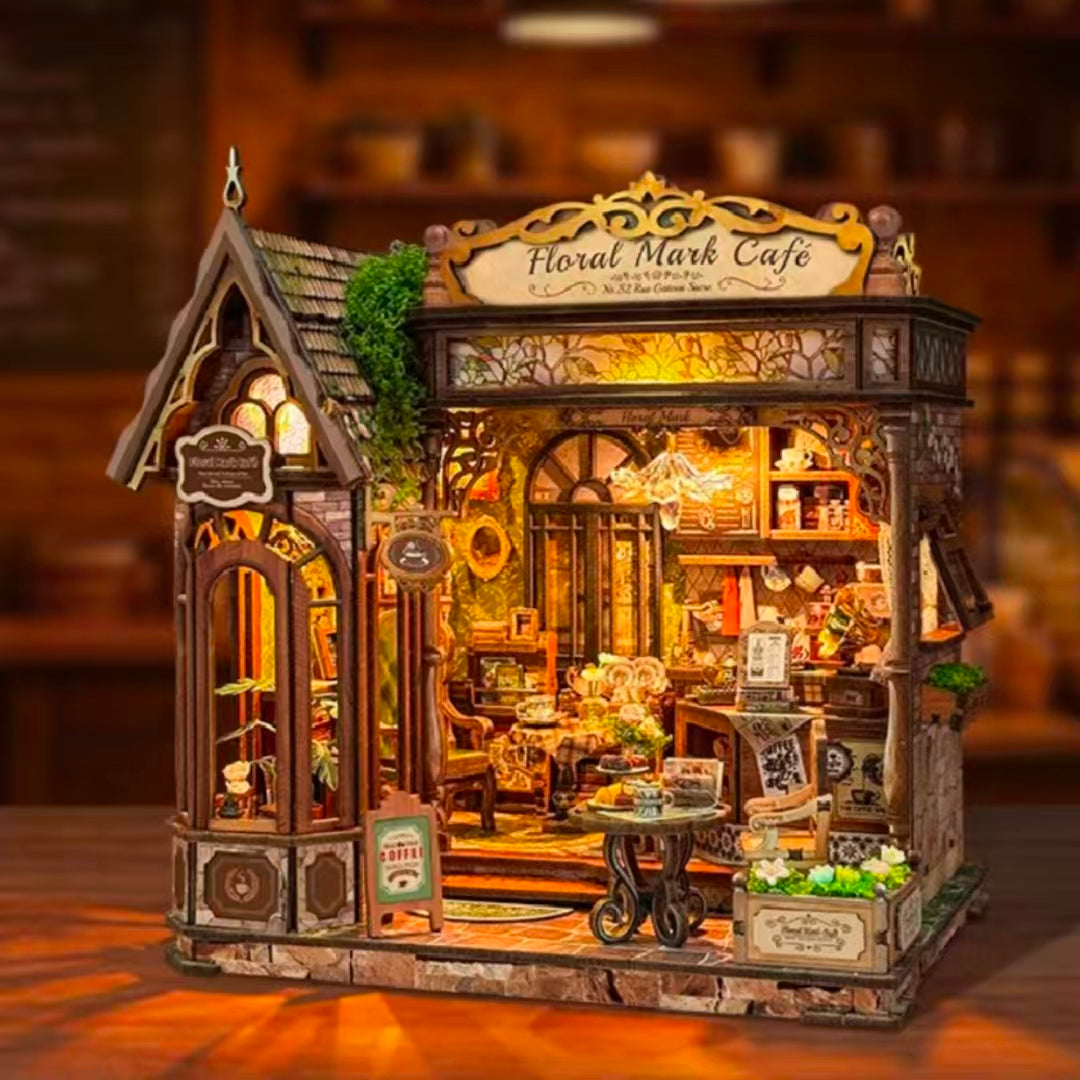 Floral Cafe DIY Miniature House