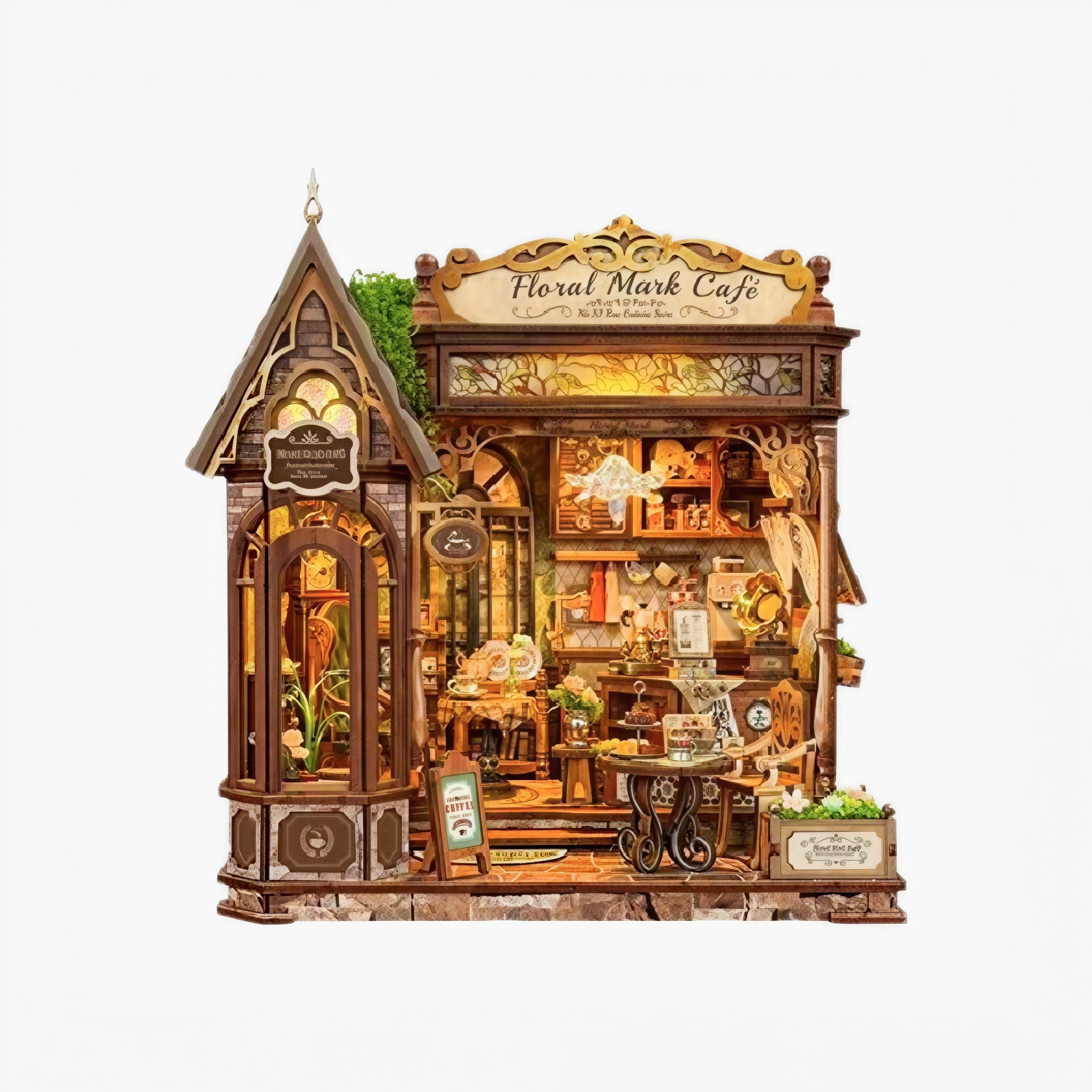 Floral Cafe DIY Miniature House