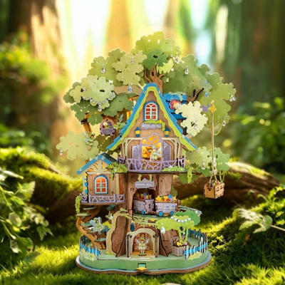 Gemstone Treehouse 3D Wooden Puzzle