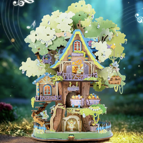 Gemstone Treehouse 3D Wooden Puzzle