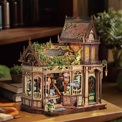 Flower Library DIY Miniature House