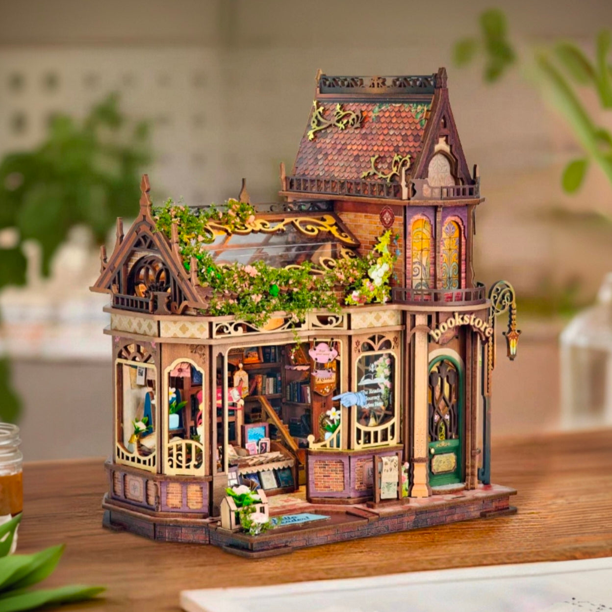 Flower Library DIY Miniature House
