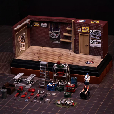 Repair Garage DIY Miniature Model